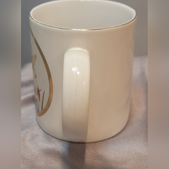 Vintage Art of Chokin Japanese Bird Butterfly Themed Gilded GOLD Cup - Picture 2 of 11